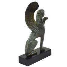 Load image into Gallery viewer, Sphinx small sculpture - Ancient Greek bronze statue - Guardian of sacred places