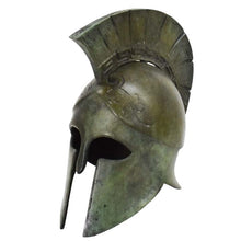 Load image into Gallery viewer, Corinthian pure bronze miniature helmet - Greek Spartan Hoplite soldier infantry