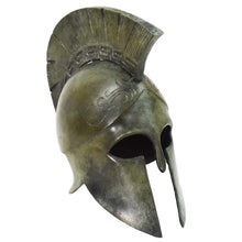 Load image into Gallery viewer, Corinthian pure bronze miniature helmet - Greek Spartan Hoplite soldier infantry