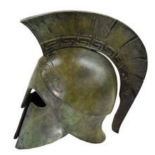 Load image into Gallery viewer, Corinthian pure bronze miniature helmet - Greek Spartan Hoplite soldier infantry