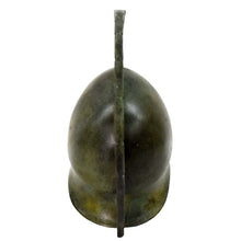 Load image into Gallery viewer, Corinthian pure bronze miniature helmet - Greek Spartan Hoplite soldier infantry