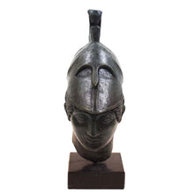 Load image into Gallery viewer, Ancient Greek Warrior sculpture - Trojan War bust statue - Homer iliad Mythology