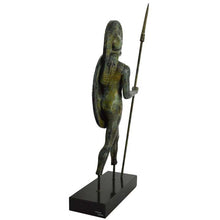 Load image into Gallery viewer, Ancient Greek Bronze Warrior Figurine - Homer iliad Trojan War - Museum Replica