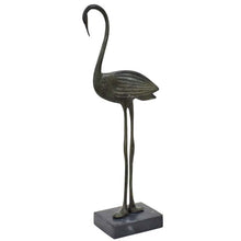 Load image into Gallery viewer, Stork Bronze statue sculpture - Symbol of Family Fidelity and Romance - Healing