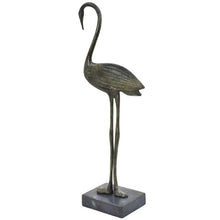 Load image into Gallery viewer, Stork Bronze statue sculpture - Symbol of Family Fidelity and Romance - Healing