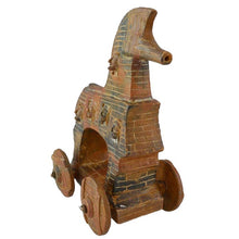 Load image into Gallery viewer, Trojan horse clay statue sculpture - Greek Mythology - Homer iliad war - Odyssey