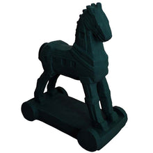 Load image into Gallery viewer, Trojan horse statue - Black sculpture - Greek Mythology - Homer iliad - Odysseas
