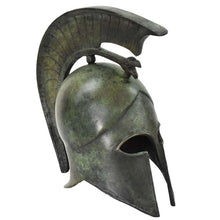 Load image into Gallery viewer, Corinthian small Bronze Helmet with snake - Greek Spartan Hoplite soldier infantry