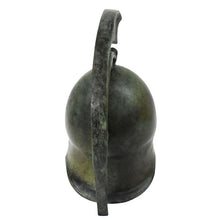 Load image into Gallery viewer, Corinthian small Bronze Helmet with snake - Greek Spartan Hoplite soldier infantry