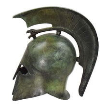 Load image into Gallery viewer, Corinthian small Bronze Helmet with snake - Greek Spartan Hoplite soldier infantry