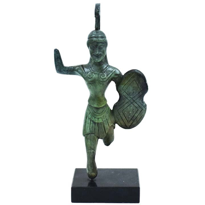 Trojan War Bronze Figurine Ancient Greek Warrior Sculpture Homer I Trojan War Bronze Figurine Ancient Greek Warrior Sculpture Homer I