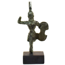 Load image into Gallery viewer, Trojan War small bronze figurine - Ancient Greek Warrior sculpture - Homer iliad