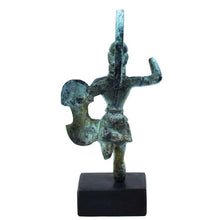 Load image into Gallery viewer, Trojan War small bronze figurine - Ancient Greek Warrior sculpture - Homer iliad