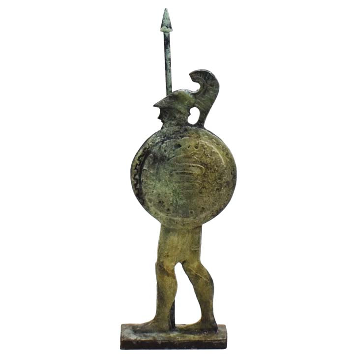 Trojan War Small Bronze Statue Ancient Greek Warrior Sculpture Hom 