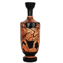 Load image into Gallery viewer, Trojan War small Lekythos Vase - Achilles Hector Menelaos Paris Mythical battle