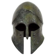 Load image into Gallery viewer, Corinthian small bronze helmet with snakes - Hoplite soldier infantry