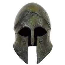 Load image into Gallery viewer, Corinthian small bronze helmet with snakes - Hoplite soldier infantry