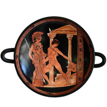 Load image into Gallery viewer, Victory of Theseus Over The Minotaur in The Presence of Goddess Athena - Kylix