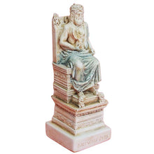 Load image into Gallery viewer, Zeus King of the Olympians Gods small statue - Ruler of Sky and Thunder - Olympus