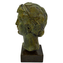 Load image into Gallery viewer, Dionysus Bacchus bronze bust statue - God of Wine Ritual Madness and ecstasy