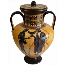 Load image into Gallery viewer, Achilles and Penthesileia - Ancient Greek Amphora Vase - British Museum Replica