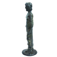 Load image into Gallery viewer, Asclepius God of Medicine Bronze small statue - Rod with Snake - Asclipios