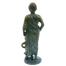 Load image into Gallery viewer, Asclepius God of Medicine Bronze small statue - Rod with Snake - Asclipios