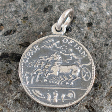 Load image into Gallery viewer, Artemis Silver Pendant - Syracuse Dekadrachm - Diana