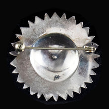 Load image into Gallery viewer, Byzantine Silver Brooch With Emerald - High Quality Item
