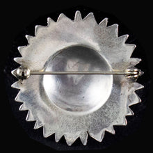 Load image into Gallery viewer, Byzantine Silver Brooch With Ruby - High Quality Item