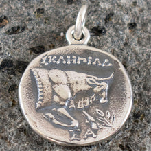Load image into Gallery viewer, Samos Lion tetradrachm Silver Pendant - Goddess Hera Symbol