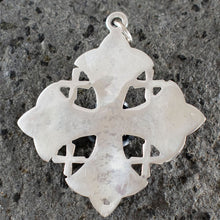 Load image into Gallery viewer, Byzantine Silver Cross - Large Ornate - Hand Made in Greece - 925