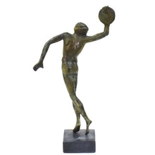 Load image into Gallery viewer, Discus Thrower Athlete Bronze figurine statue - Olympic Games - Discobolus