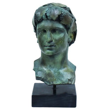 Load image into Gallery viewer, Dionysus Bacchus bronze bust - Dionysos God of Wine Ritual Madness and ecstasy