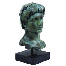 Load image into Gallery viewer, Dionysus Bacchus bronze bust - Dionysos God of Wine Ritual Madness and ecstasy