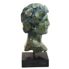 Load image into Gallery viewer, Dionysus Bacchus bronze bust - Dionysos God of Wine Ritual Madness and ecstasy