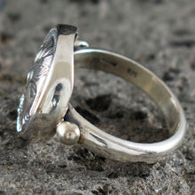 Load image into Gallery viewer, Goddess Athena Silver Ring Size Us 8 1/2 - Symbol of Wisdom Strength Strategy
