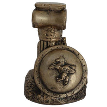 Load image into Gallery viewer, Ancient Greek Warriors weapons on column mini sculpture