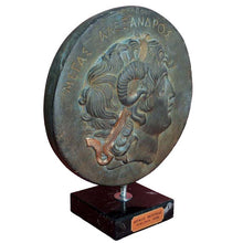 Load image into Gallery viewer, Alexander the Great casting stone relief - Vergina Sun Star - Macedonia symbol
