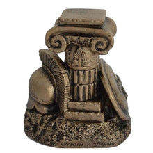 Load image into Gallery viewer, Ancient Greek Warriors weapons on column mini sculpture