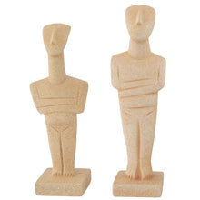 Load image into Gallery viewer, Cycladic Art Idol Set of 2 statues - Beautiful Sculpture - Ancient Greek Art