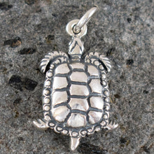 Load image into Gallery viewer, Turtle Silver Pendant - Symbol of Longevity Protection Stability