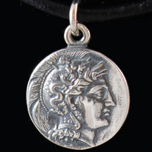 Load image into Gallery viewer, Goddess Athena & Heracles Silver Pendant - Lucania Diobol Coin