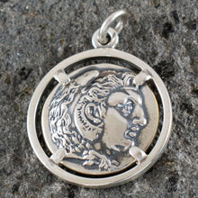 Load image into Gallery viewer, Alexander The Great Hercules Silver Coin Pendant - Vergina King