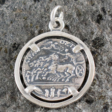Load image into Gallery viewer, Artemis Silver Pendant Syracuse Dekadrachm - Diana Goddess of Hunt