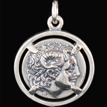 Load image into Gallery viewer, Alexander The Great Macedonian - King Lysimachos Silver Coin Pendant