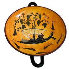 Load image into Gallery viewer, Dionysus Crossing the sea Black Figure Small Kylix Vase by Exekias - Munich Museum