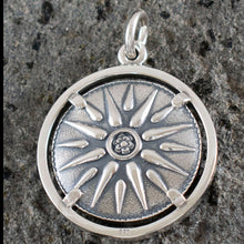 Load image into Gallery viewer, Star of Macedonia 925 Large Silver Pendant - Alexander the Great King - Vergina Sun