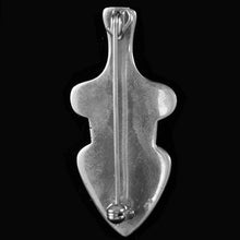 Load image into Gallery viewer, Cycladic Women Figurine Silver Brooch - High Quality Item