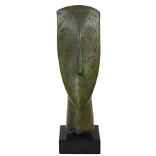 Load image into Gallery viewer, Cycladic Bronze Head statue - Abstract Art - Simplicity - Ancient Aegean Culture